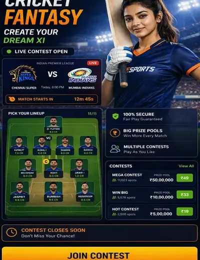 Comewin (come com apk download) fantasy cricket & matchday visual 3